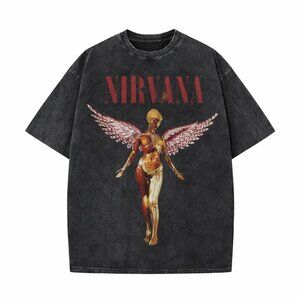 Nirvana Angel Graphic T-Shirt | Vintage Style Oversized Tee